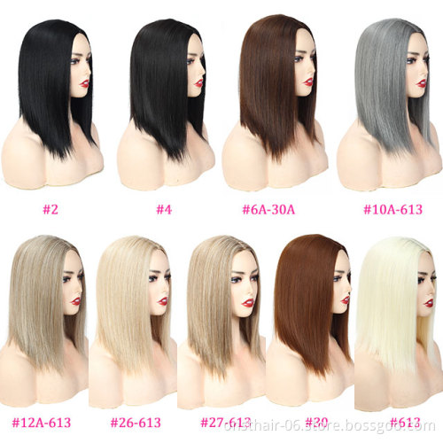 Women Hair Topper Piece Synthetic Hair 3 Clips In one piece Hair Extension long straight High Temperature Fiber